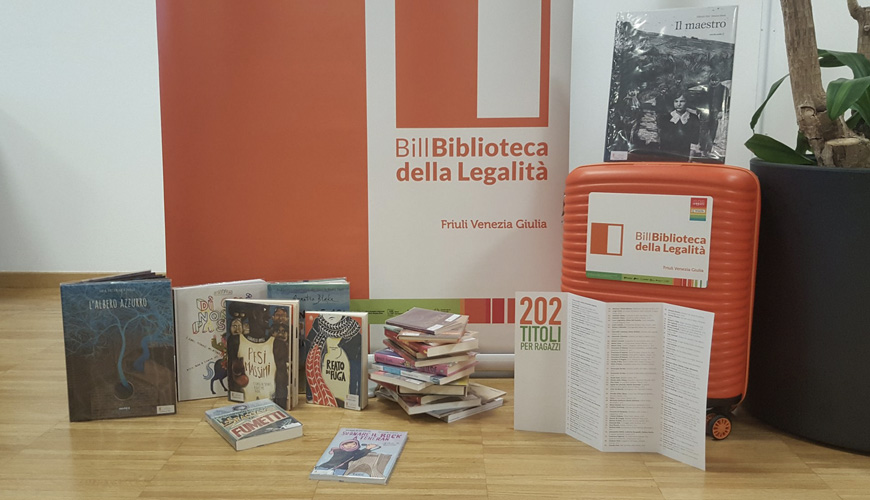 La Biblioteca della Legalità a Cervignano del Friuli con incontri per studenti delle scuole secondarie e formazione per bibliotecari, docenti e lettori volontari.